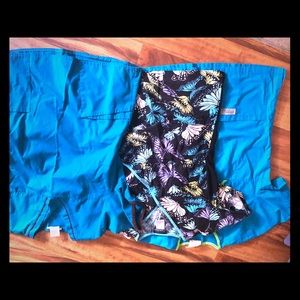 Lot of 3 scrub tops